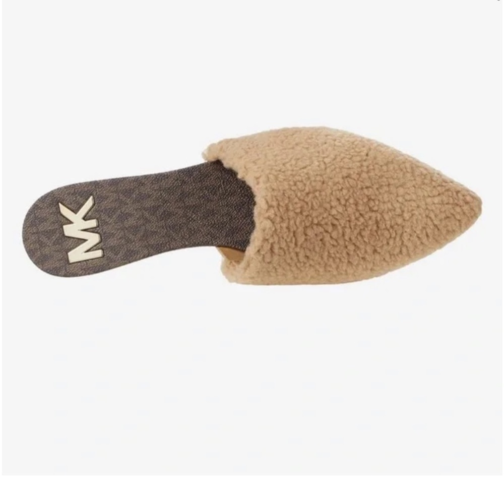 MICHAEL MICHAEL KORS Renee Pointed Toe Slip On Faux Fur Mule Slippers Shoes 10 - Picture 13 of 13